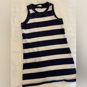 JCrew Navy and White striped Dress